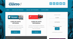 Desktop Screenshot of cursosdecanto.com