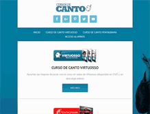Tablet Screenshot of cursosdecanto.com